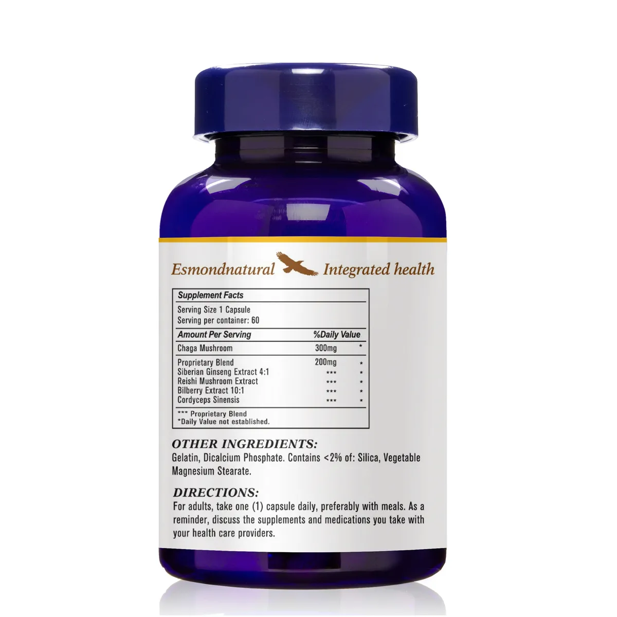 Chaga Mushroom Complex (Supports Immune System, Focus, Clarity, Memory. Great source of antioxidants), USA, FDA, GMP, NPAC-300mg, 60 Capsules — image 3