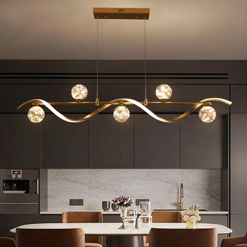 Set Of Two 4-Light LED Linear Dimmable Kitchen Island Lighting — image 21