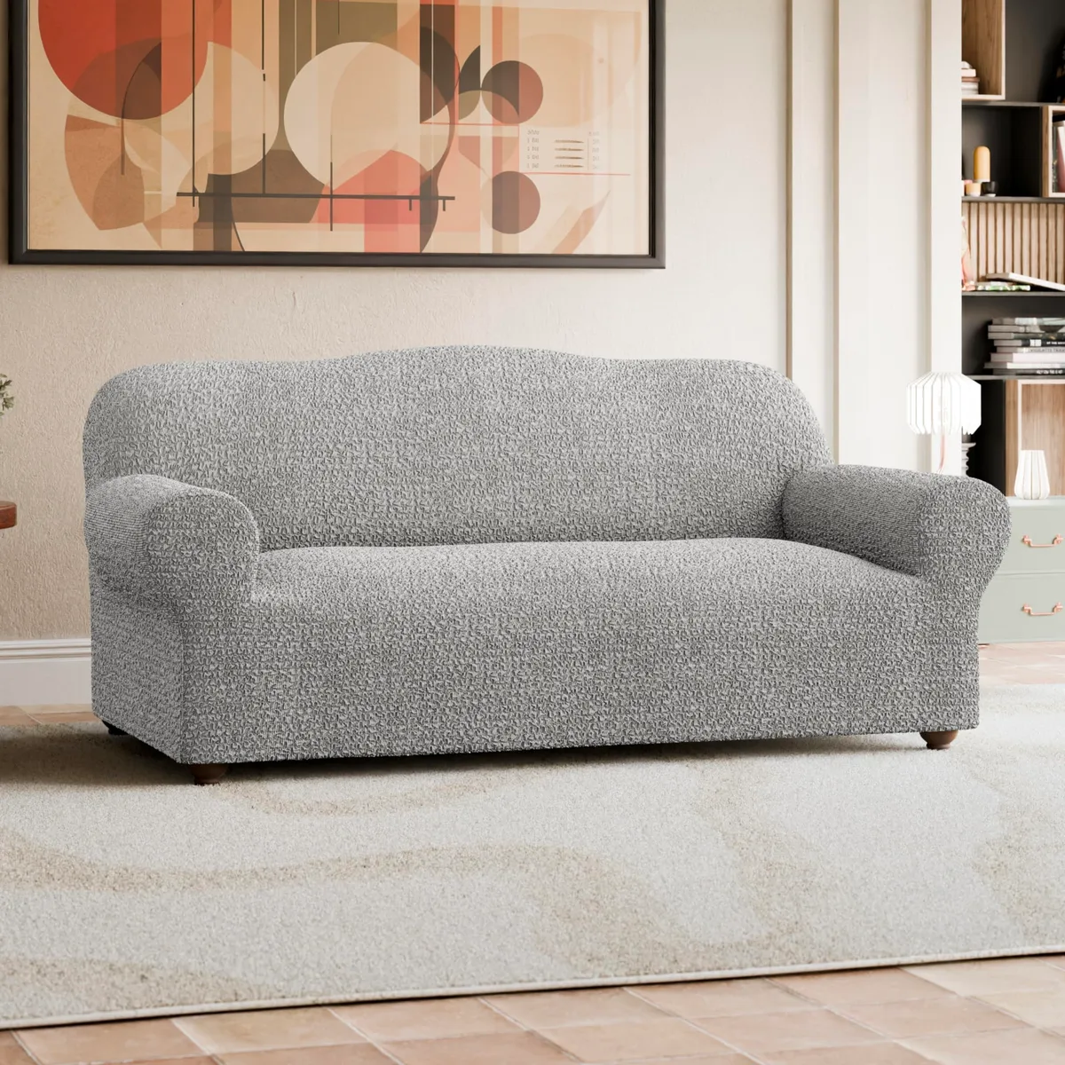 Sofa Slipcovers - 1-Piece Furniture Protector - Form Fit, Machine Washable - CottonRich Collection — image 5