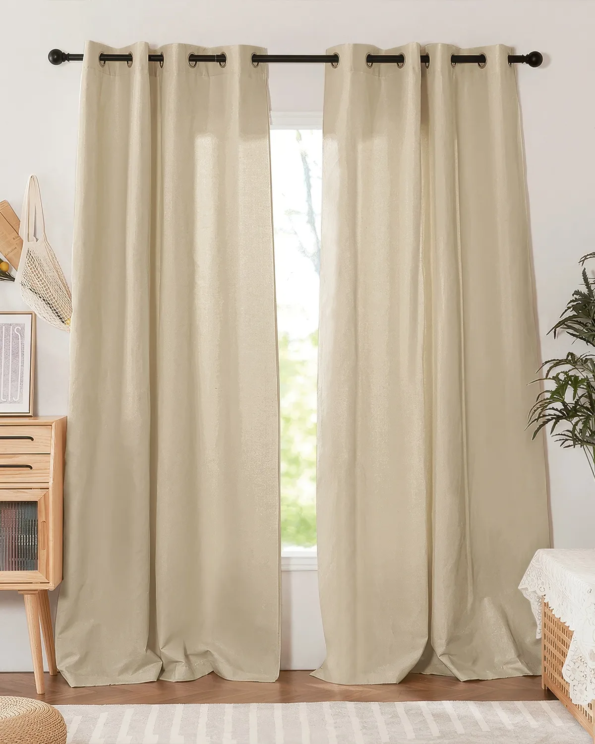 Nara Linen & Cotton Blend Lightweight Custom Curtain — image 4