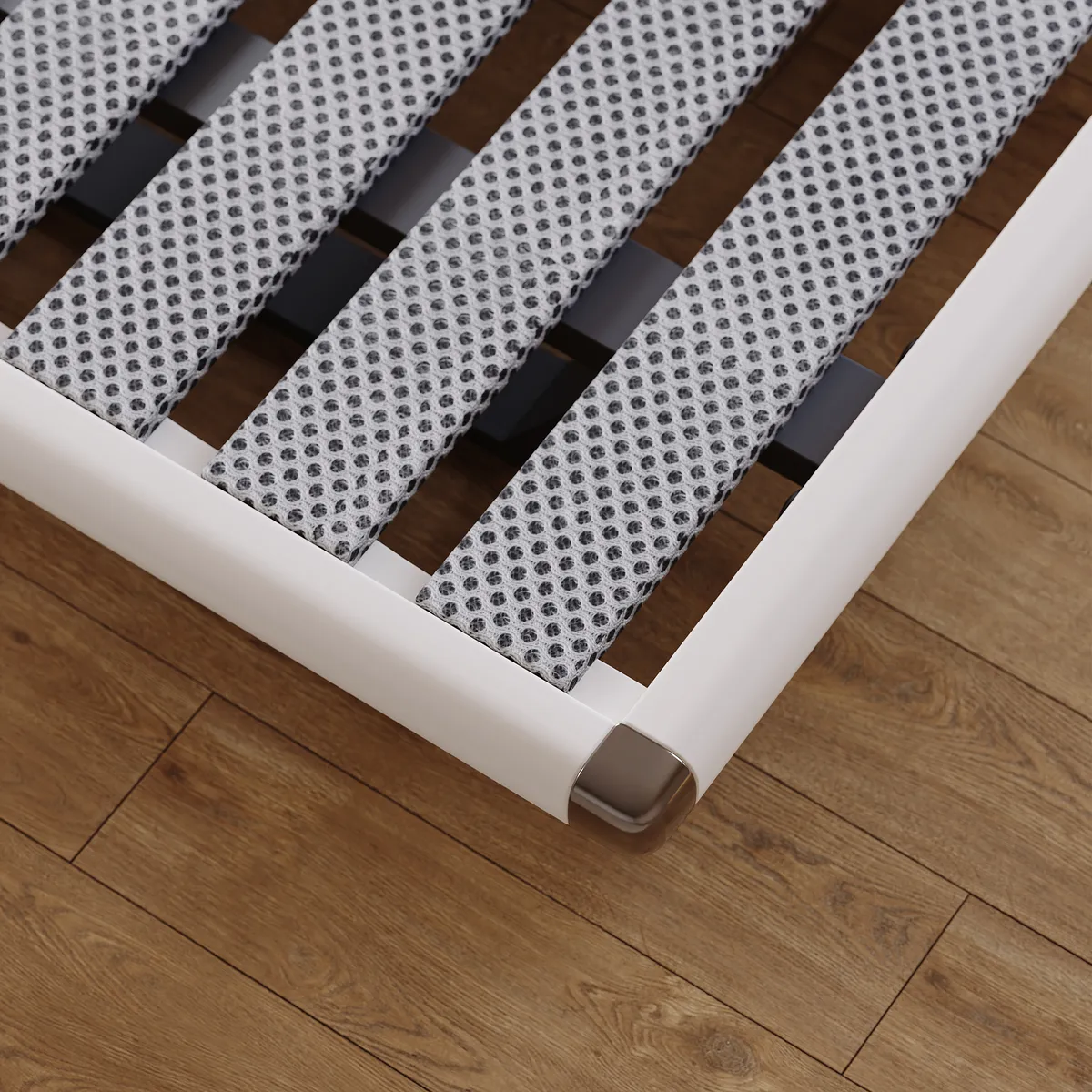 Modern King Size Floating Bed Frame with Light & Adjustable Headboard — image 15