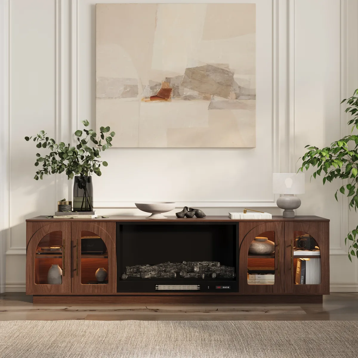 Arune 80" Arched Glass Doors — image 5