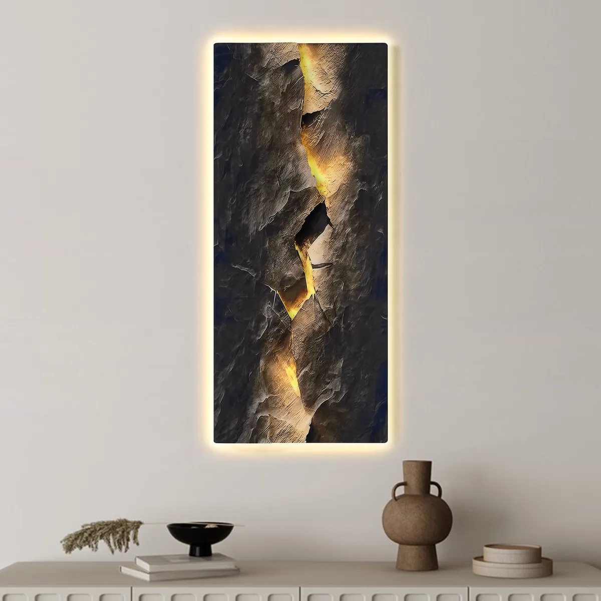 Extra-Large Modern LED Wall Art with Backlit Light Home Decor — USB Powered — image 11