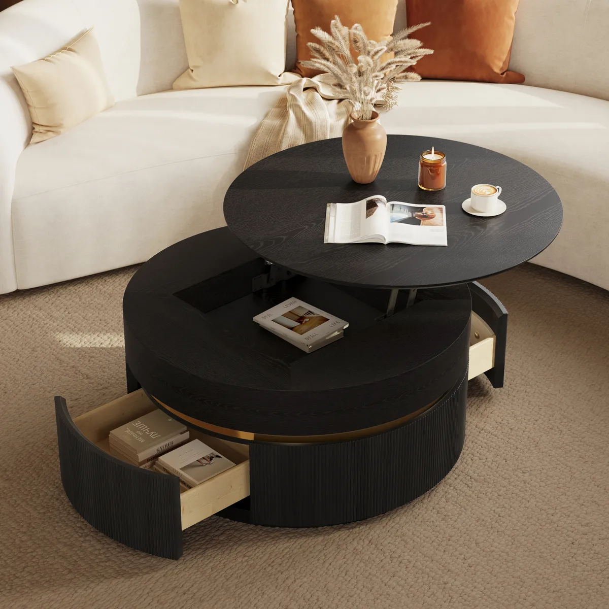 32" Fluted Lift-Top Round — image 2
