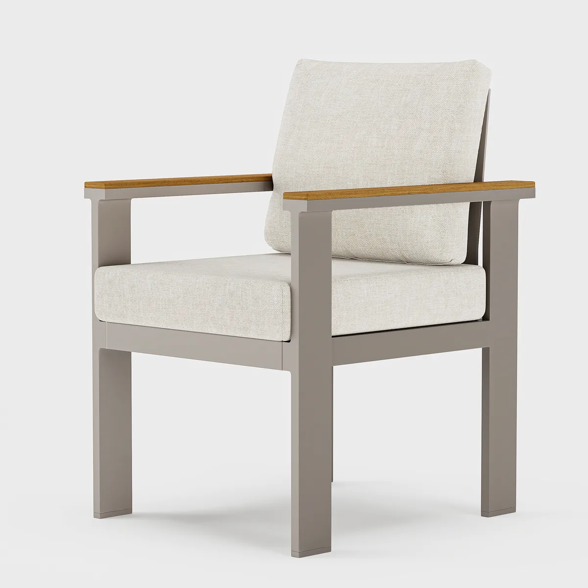 Tevara Outdoor Teak & Aluminum Dining Chairs — image 29