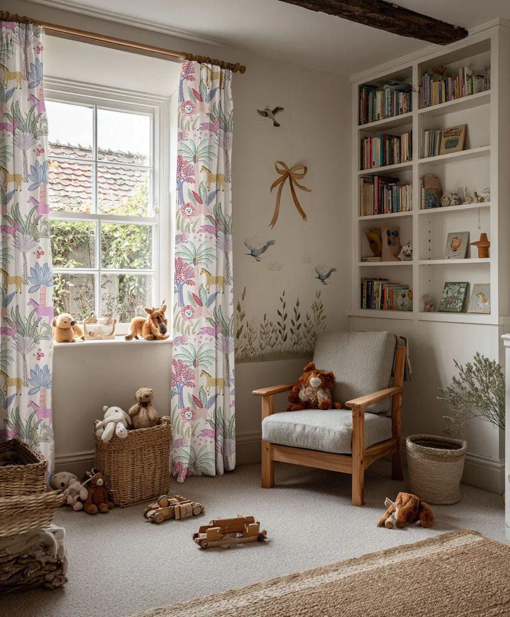 Tropical Patterned Kid's Custom Curtain — image 3