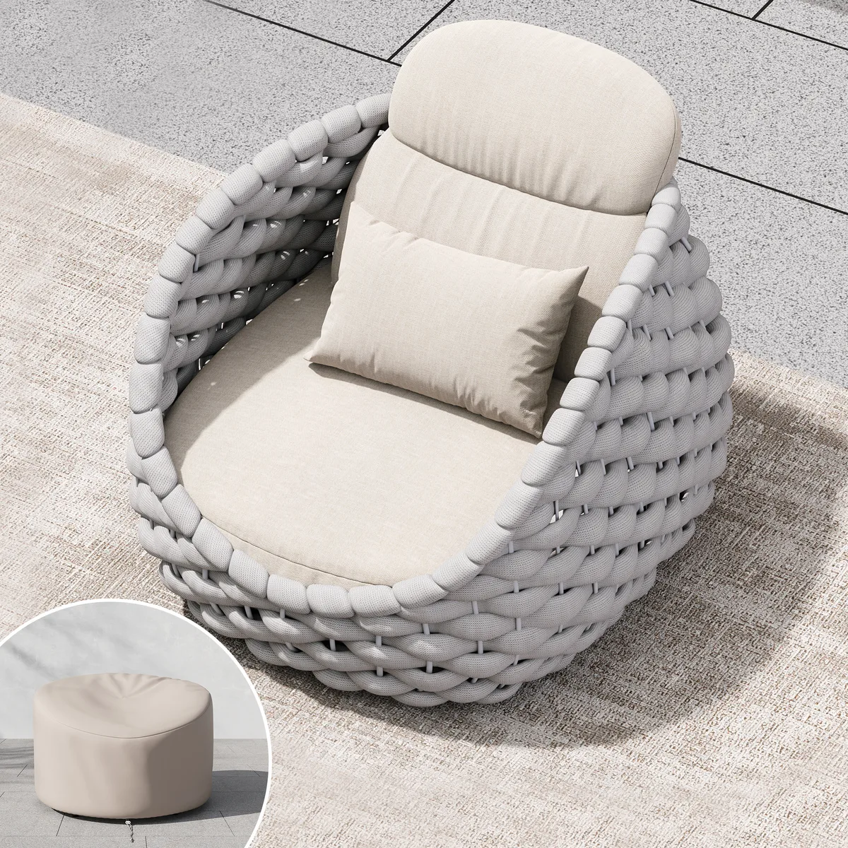 Cocaro Outdoor Aluminum & Rope Weave — image 25