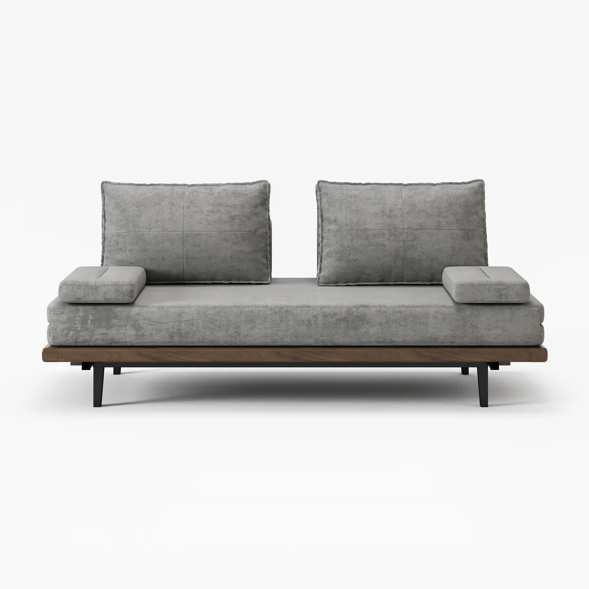 Full Size Daybed Futon Bed Cotton & Linen Convertible Sofa Bed — image 18