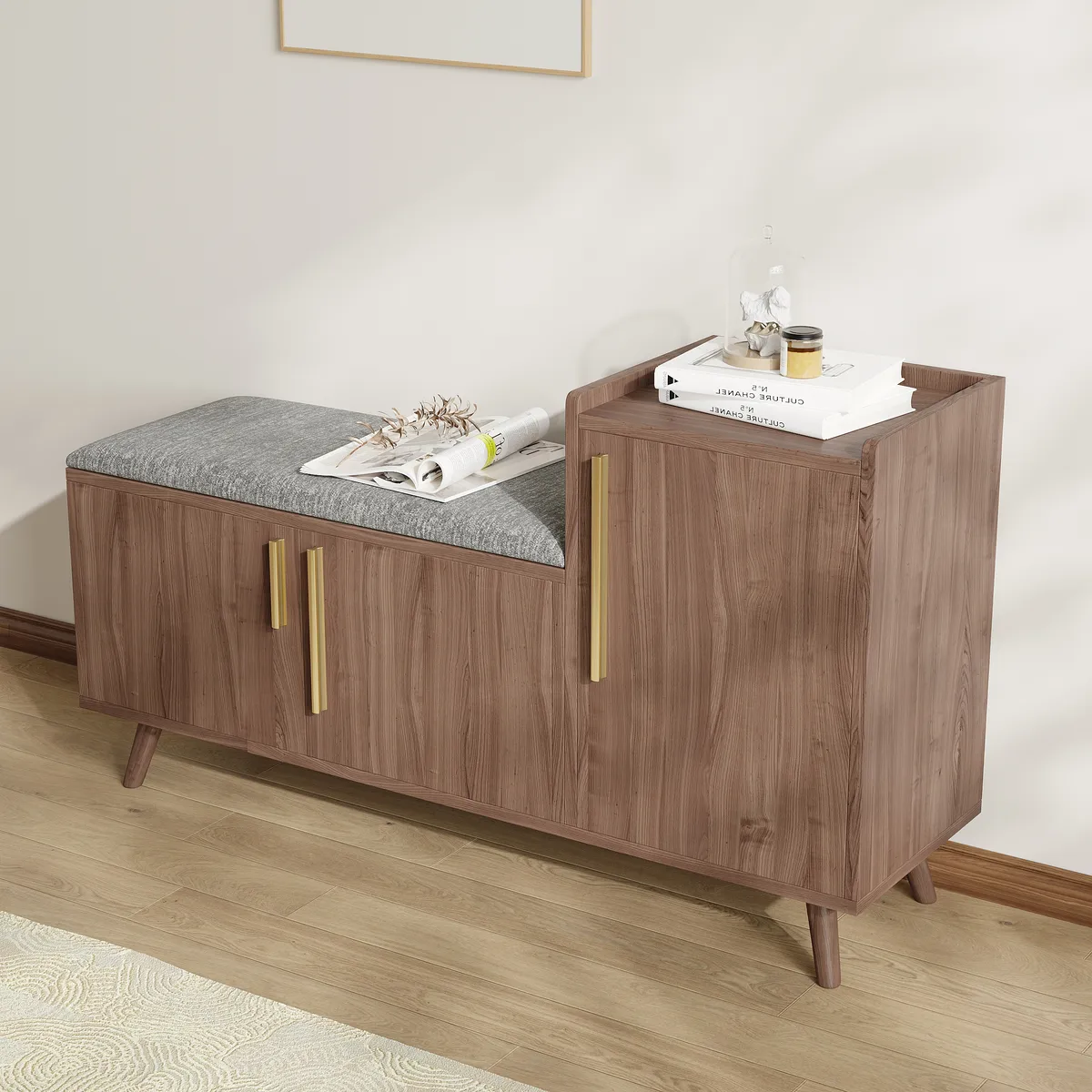 Shoe Storage Entryway Bench — image 25