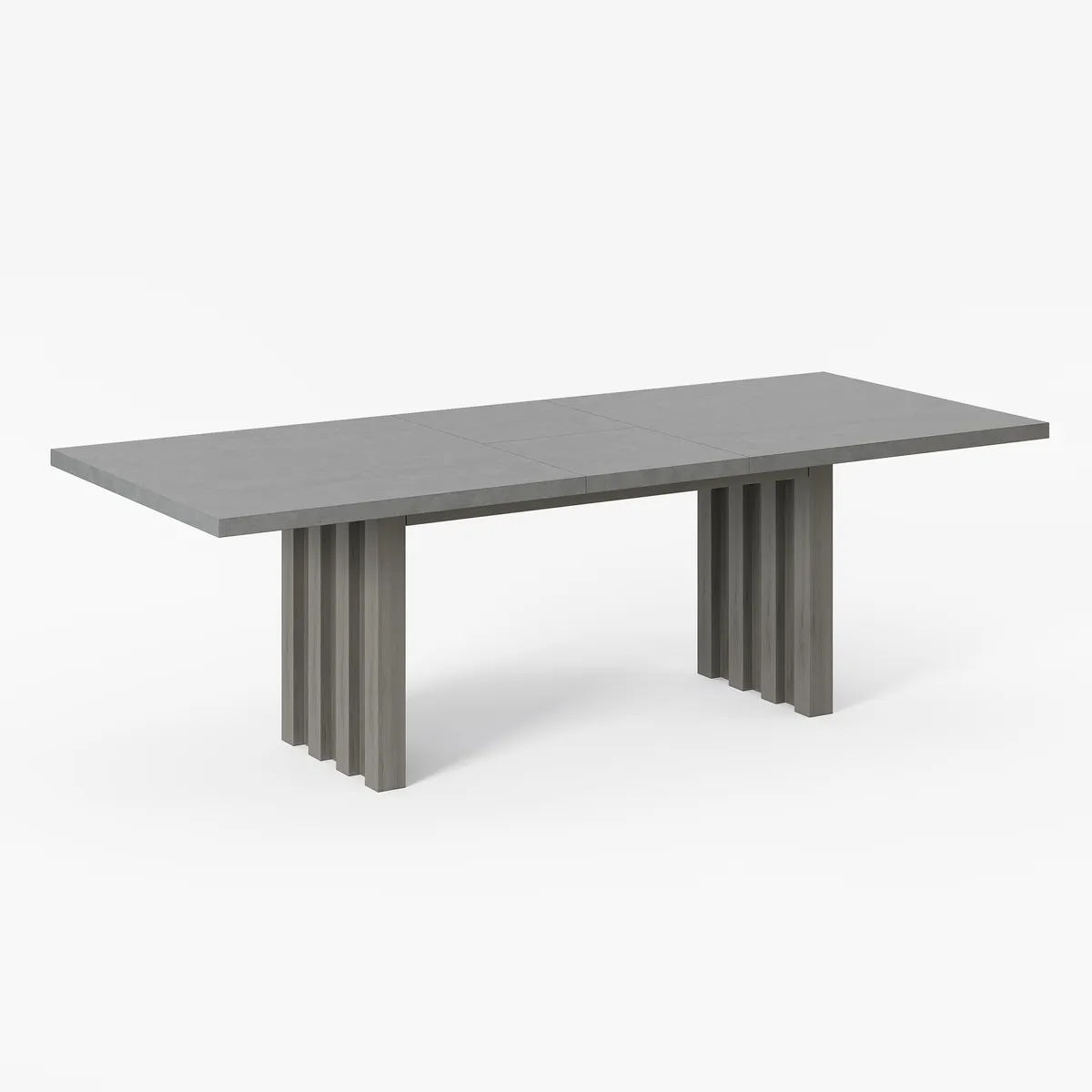11 Pieces Gray Aluminum Outdoor Patio Dining Set with Extendable Table and Woven Armchai — image 22