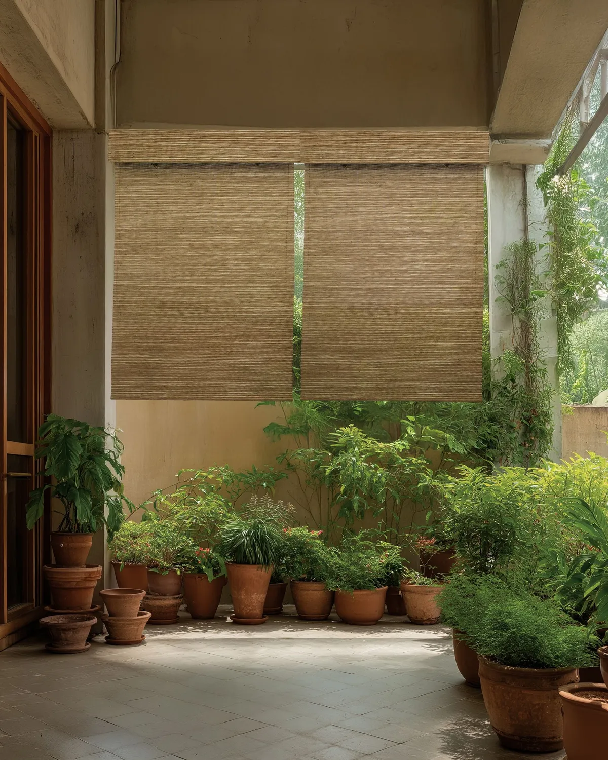 Mia Jute Outdoor Woven Shade - Straw