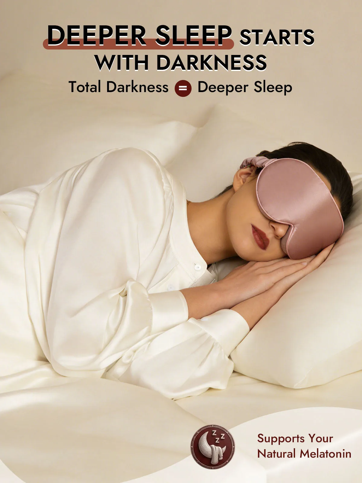 22 Momme 100% Mulberry Silk 3D Sleep Mask With Upgraded Nose Wings — image 5