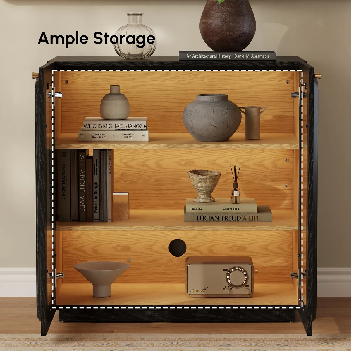 94" TV Stand with Chest Cabinet with Storage — image 7