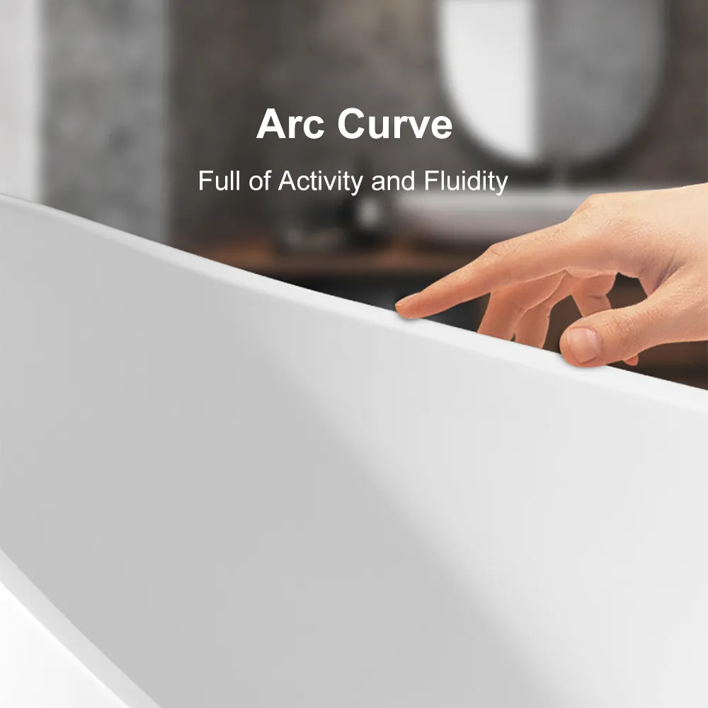 40" Modern Deep Oval Freestanding Matte — image 17