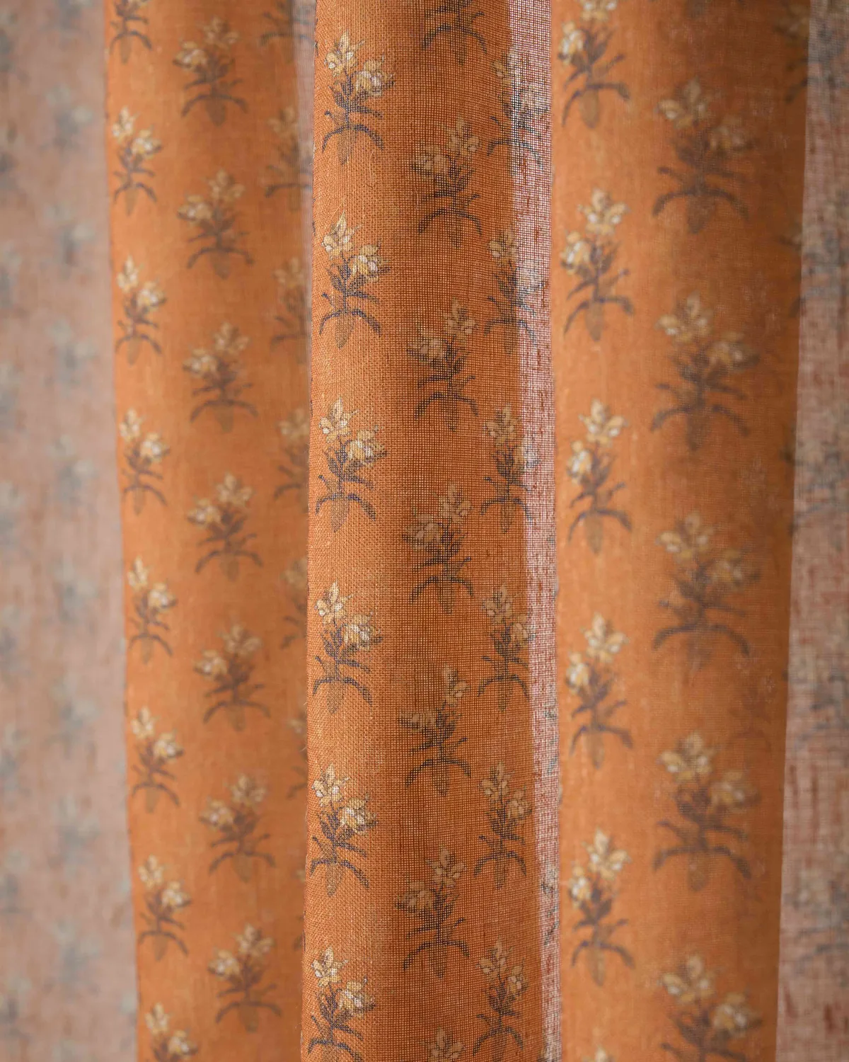 Rhythm Floral Patterned Sheer Custom Curtain — image 2