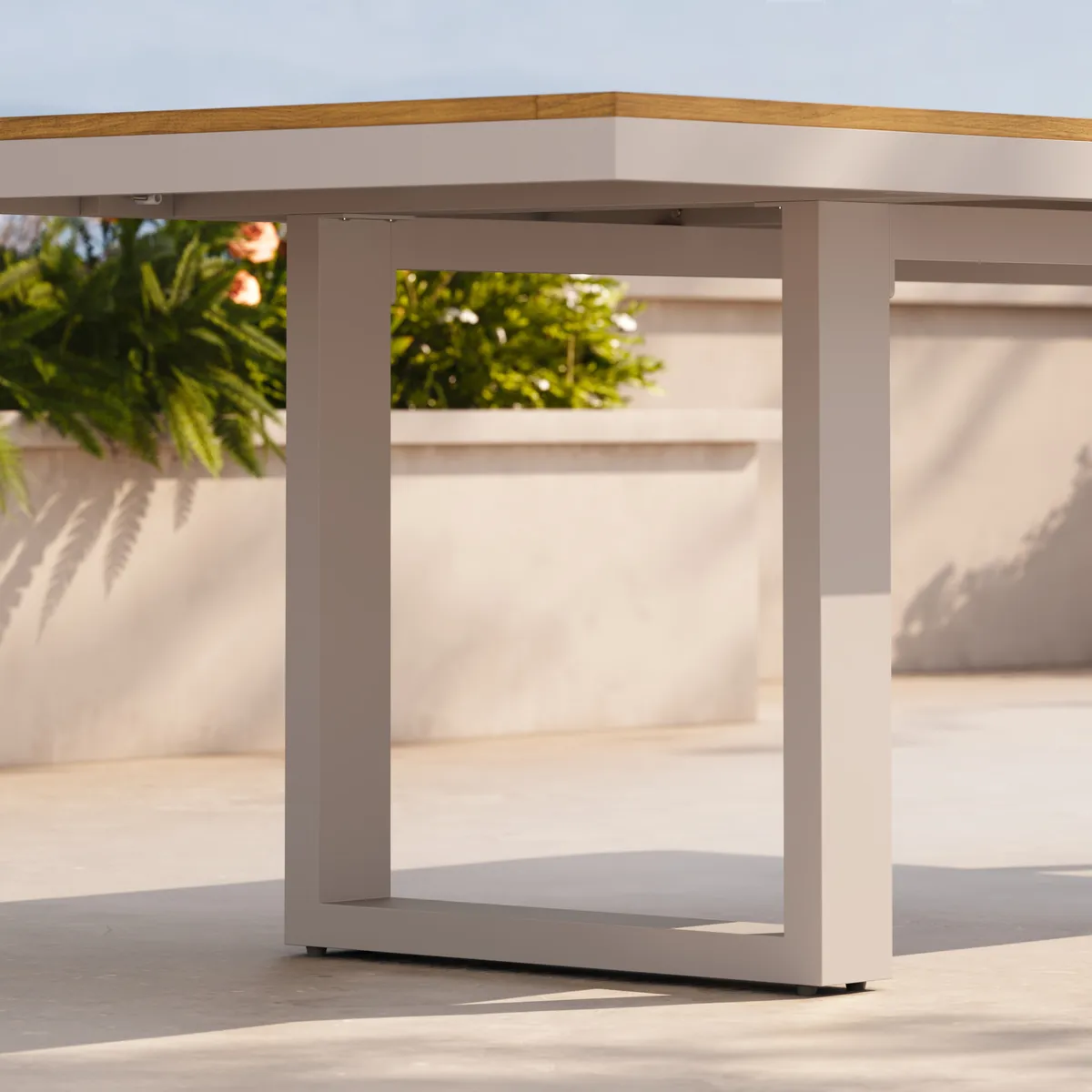 Tevara Outdoor Extendable Teak & Aluminum Dining Table — image 19