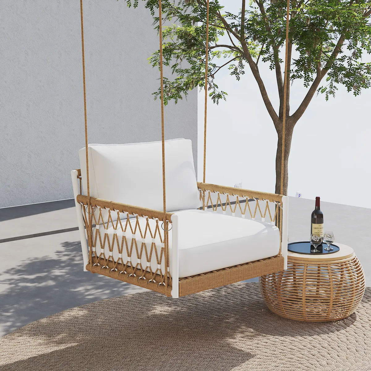 Ropipe 600D Tough Canvas Waterproof Outdoor Patio Swing — image 2