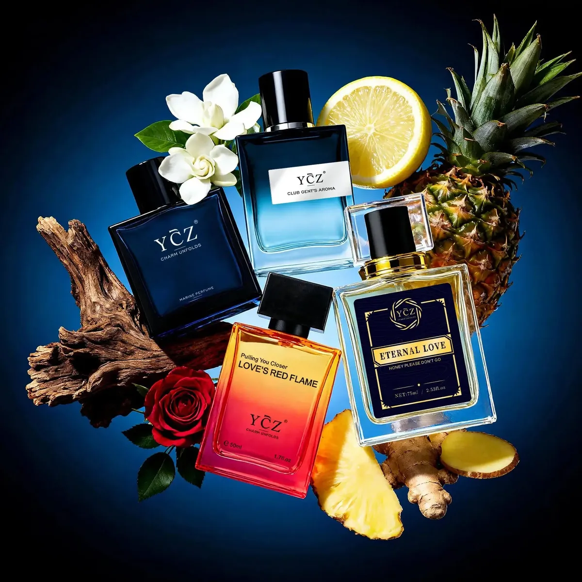 Unisex Fragrance Collection | 4 x 50 mL / 1.7 fl oz | Marine, Crimson Oud, Jade Breeze & Amber Glow | Men's & Women's Fragrance Collection — image 3