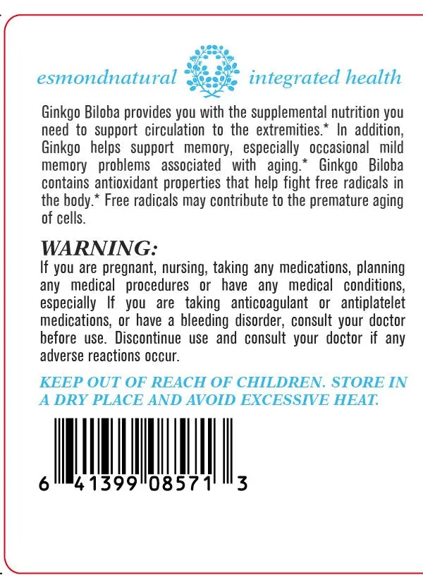 Ginkgo Biloba (DOUBLE STRENGTH. Supports Healthy Brain Function), USA, FDA, GMP, NPAC-100 Capsules — image 3