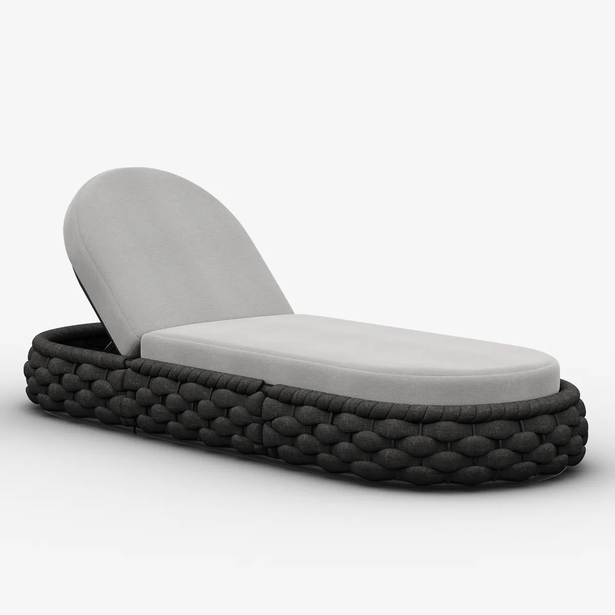 Cocaro Outdoor Aluminum & Rope Weave Adjustable Chaise Lounge — image 10
