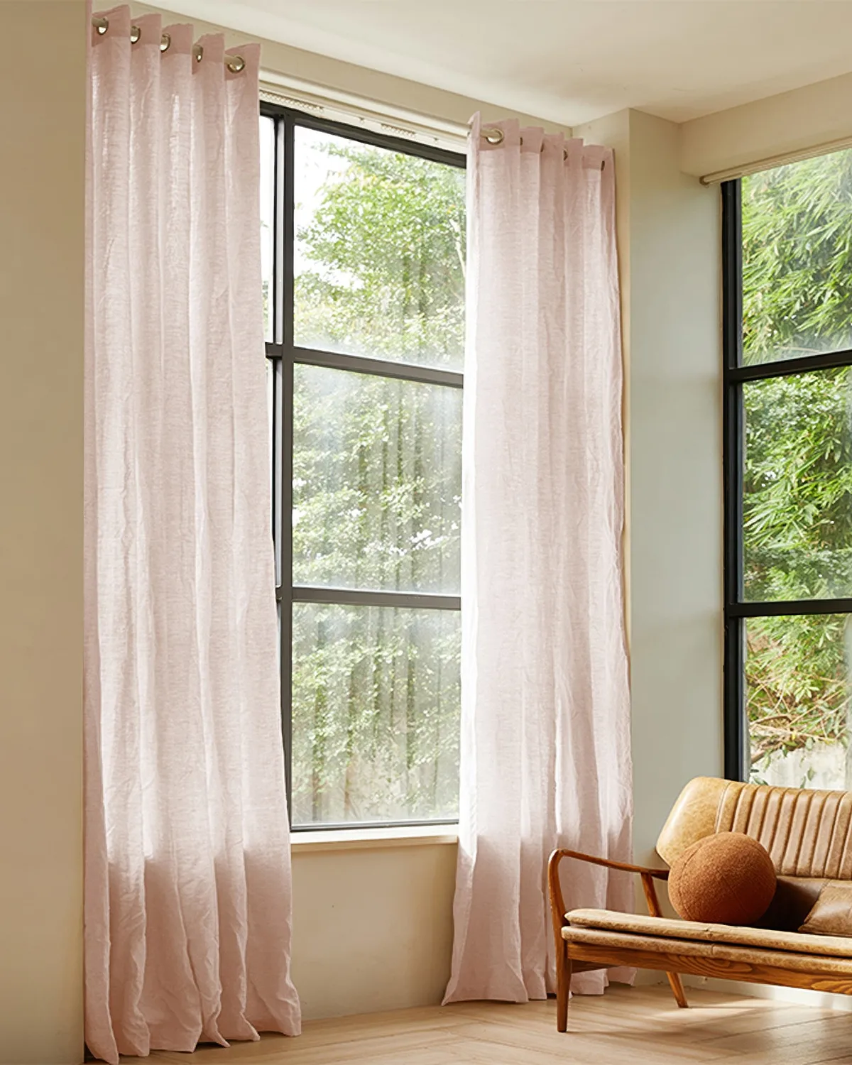 Kyoto 100% Linen Semi Sheer Custom Curtain — image 5