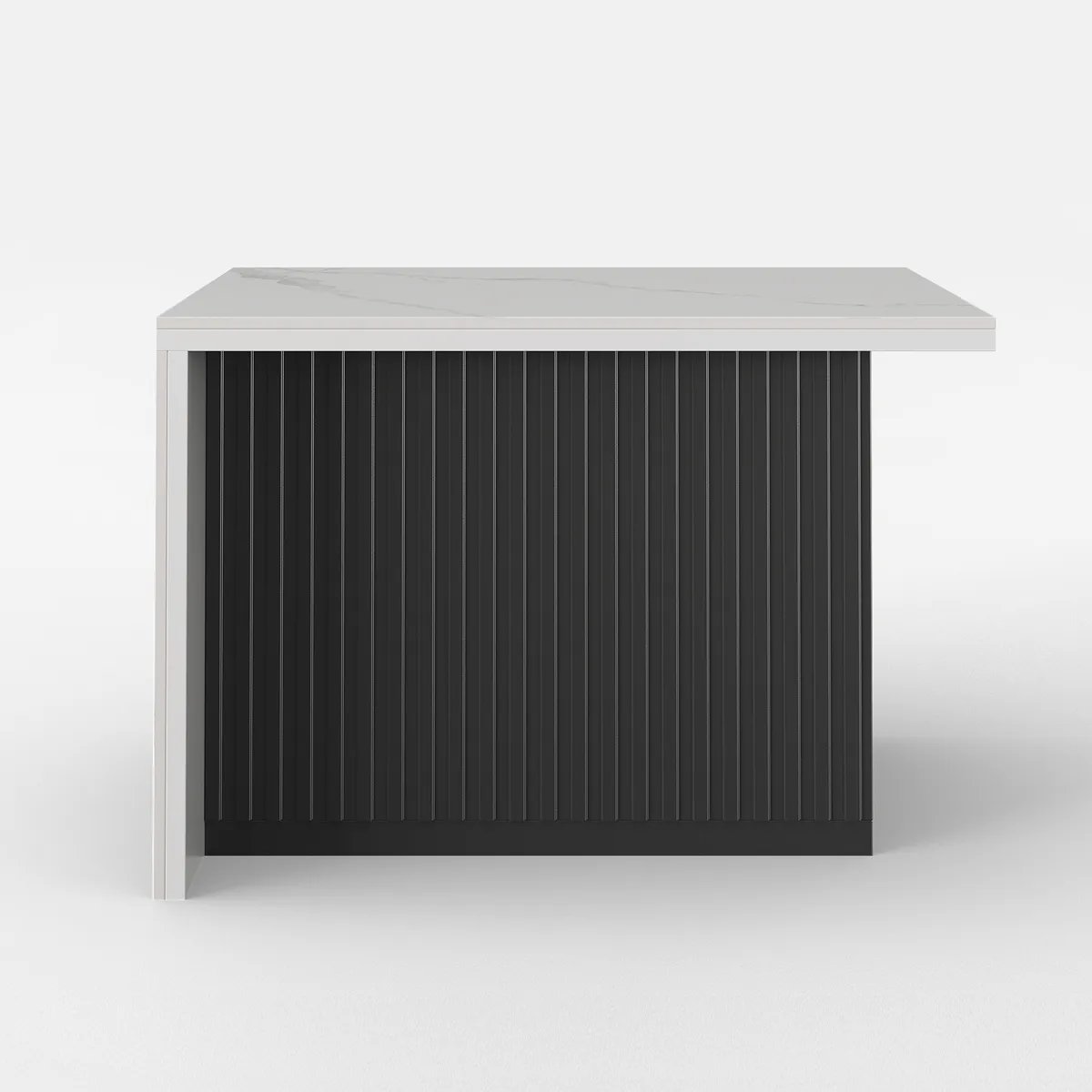 72" Modern Kitchen Island Laminate & 4 Counter Stools Set Storage Cabinet — image 9