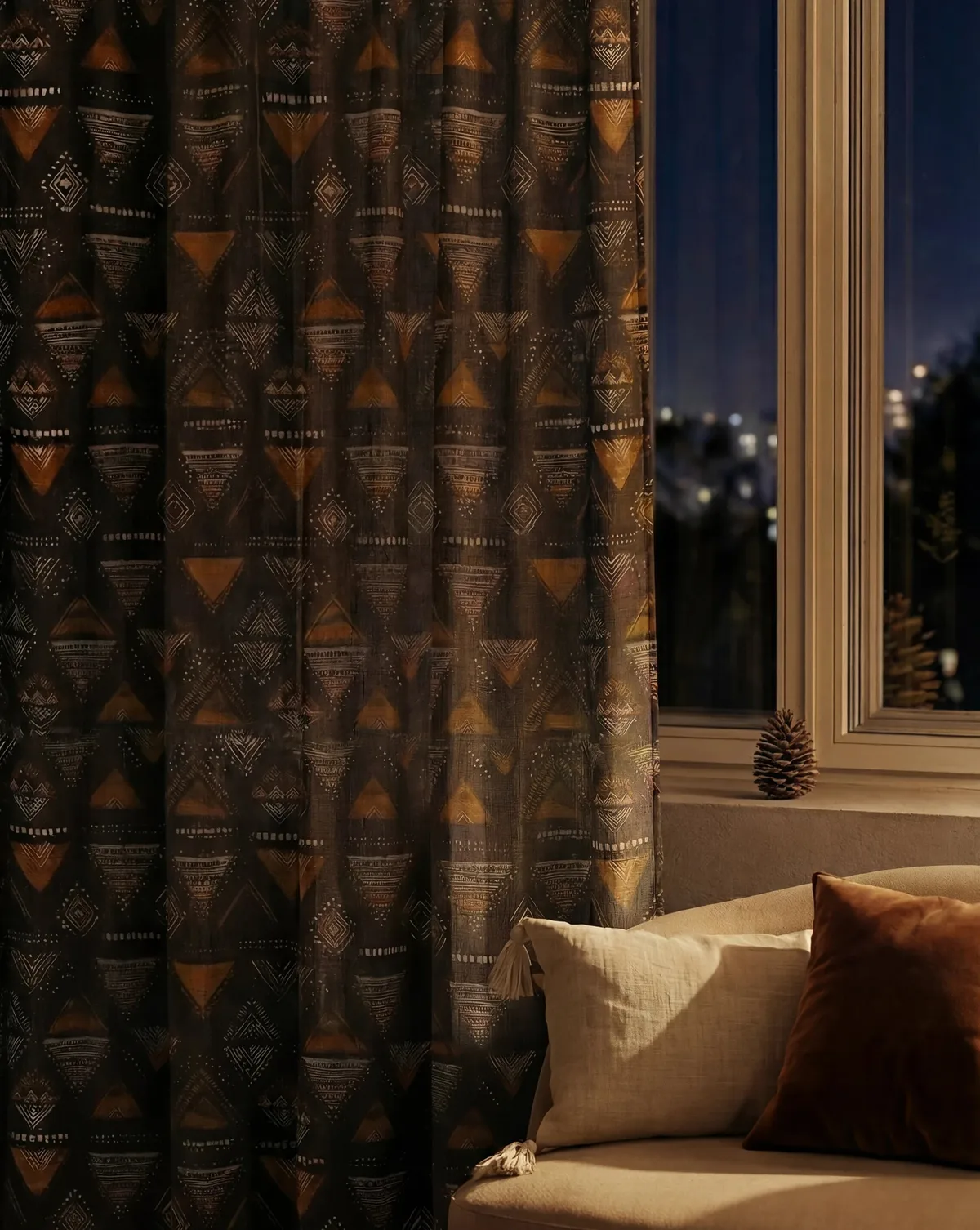 Echo Patterned Sheer Custom Curtain — image 3