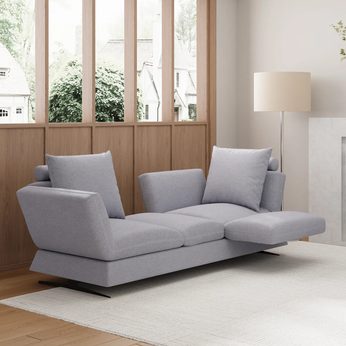84" Rotatable Convertible Sleeper Sofa Cotton & — image 13