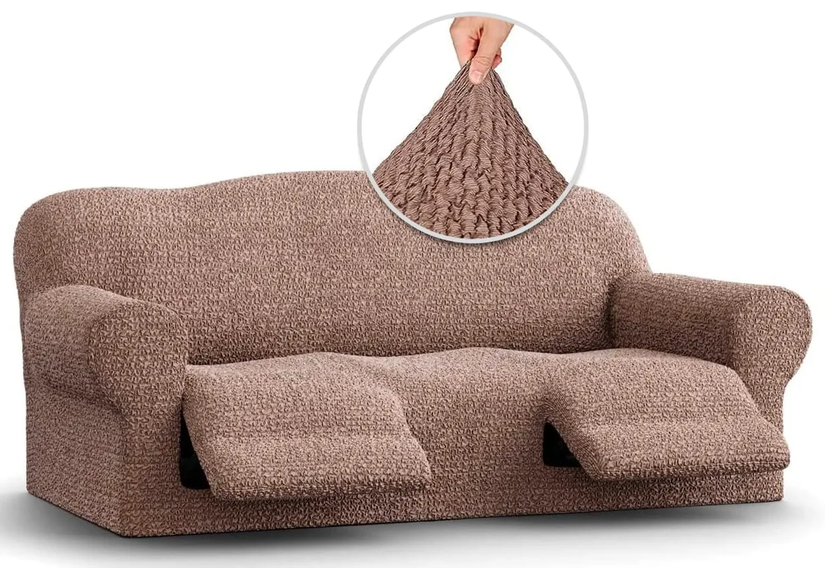 Recliner Sofa Slipcover - 1-Piece Furniture Protector - Form Fit, Machine Washable - CottonRich Collection — image 11