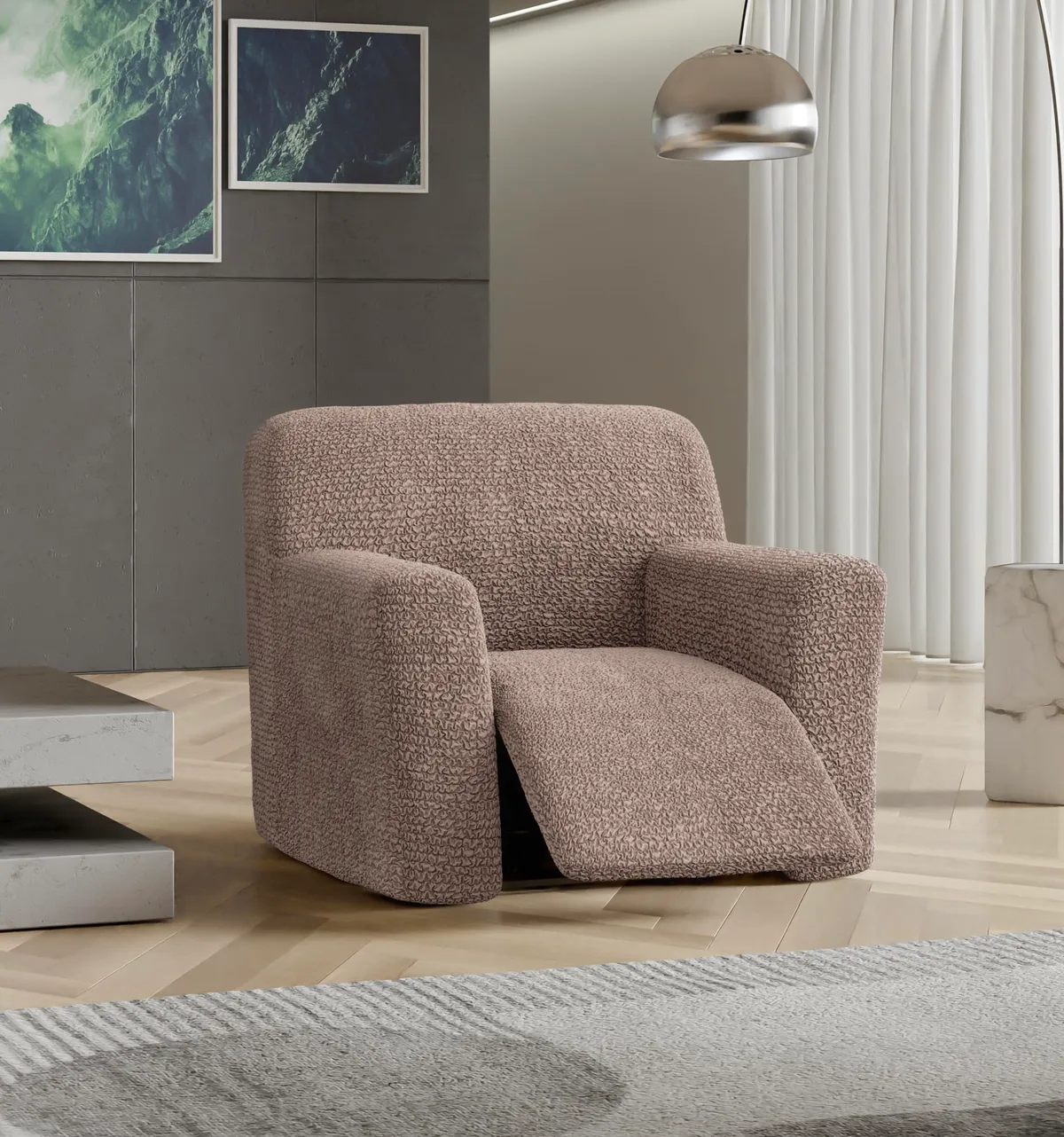 Recliner Chair Slipcover - 1-Piece Furniture Protector - Form Fit, Machine Washable -MicrofibraCollection — image 20