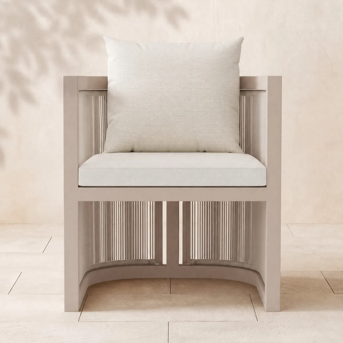 Wevara 2 Pieces Modern Aluminum & Ropes Outdoor chairs — image 10