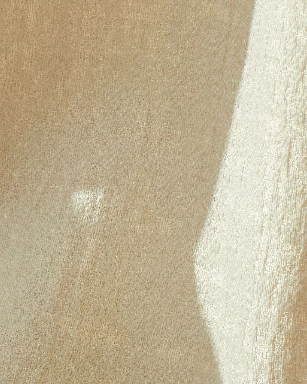 Glint 35 x 106 Inch Inverted Box Pleat Cream Linen Shimmering Textured Curtain — image 3