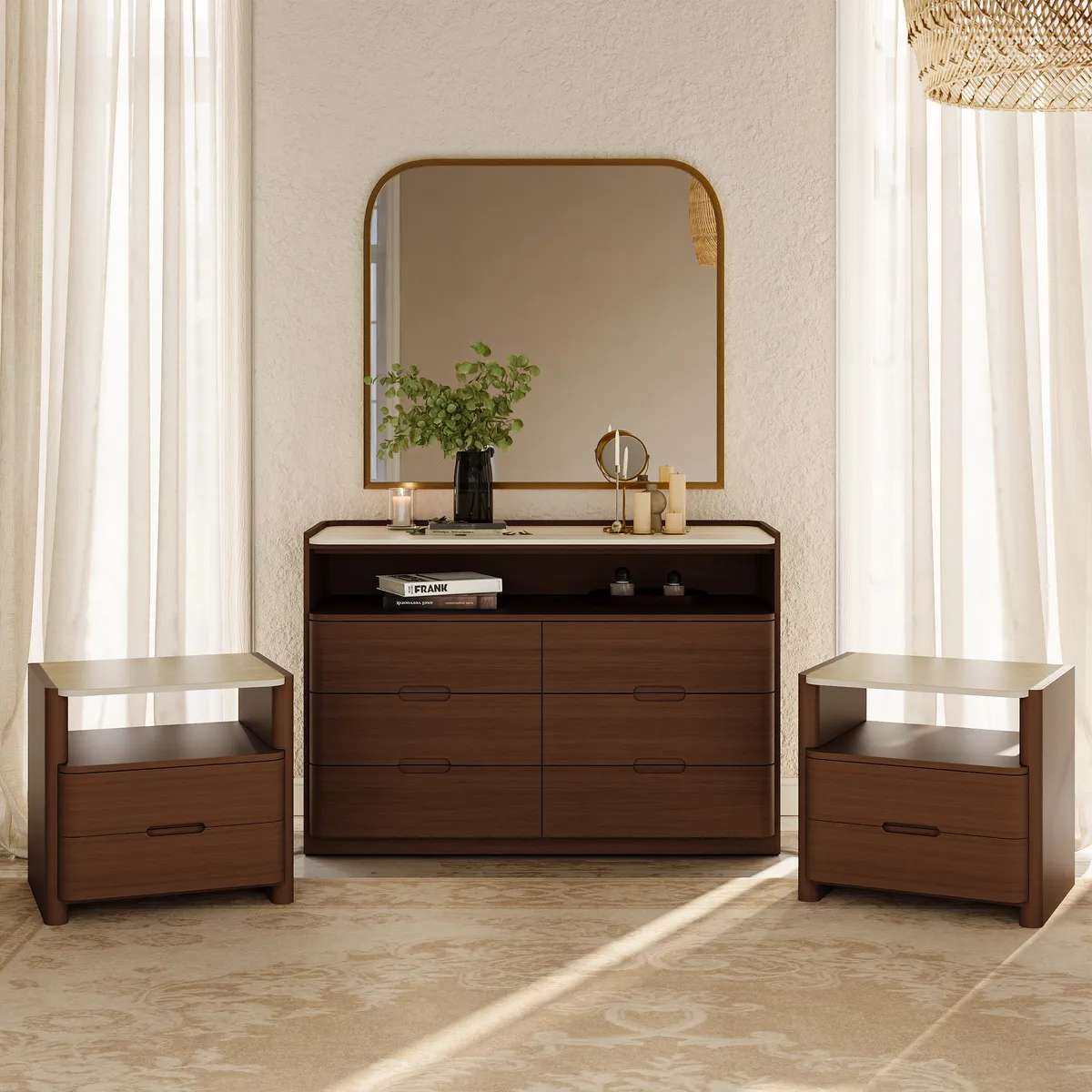 Arvona 47" 6-Drawer Dresser with Sintered Stone Top — image 13