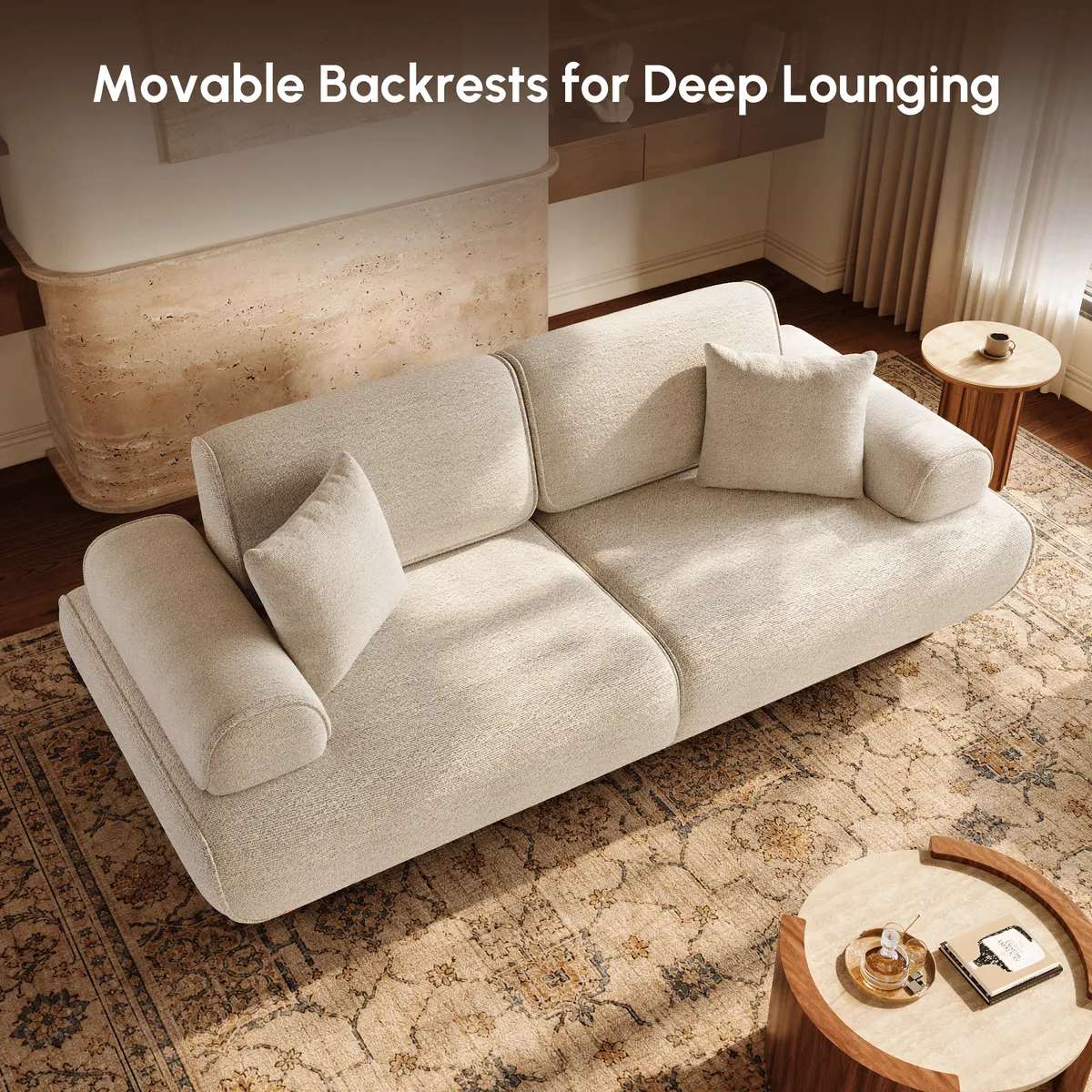 Performance Chenille Adjustable Backrest Sofa — image 6