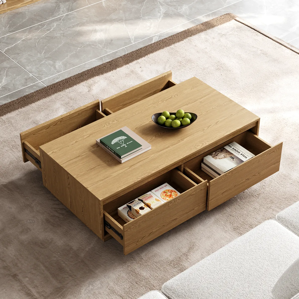 Fero Mid Century Extendable TV Stand & Block Coffee Table Set — image 27