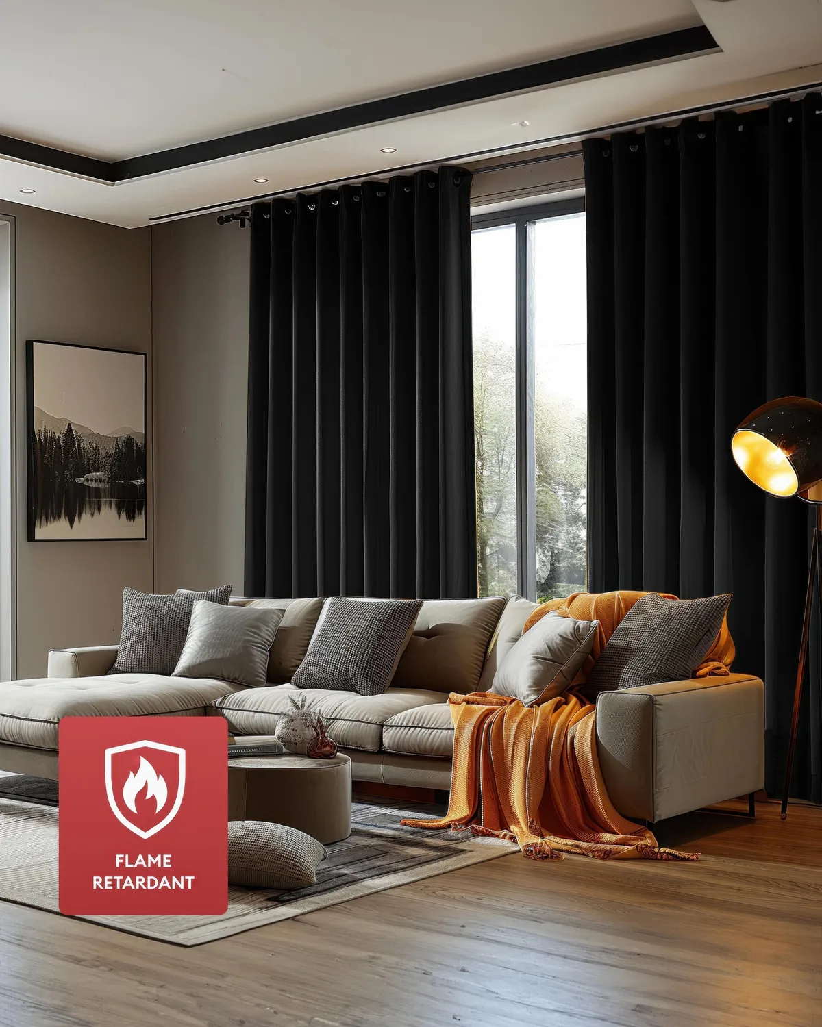 Frisian Custom Flame Retardant Curtain