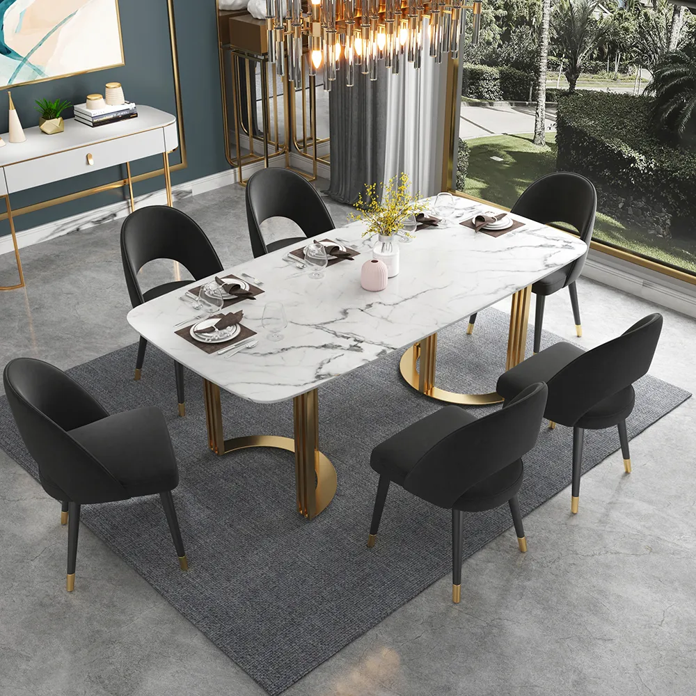 4-Pieces Modern Dining Chairs Cotton and Linen Upholstery — image 11