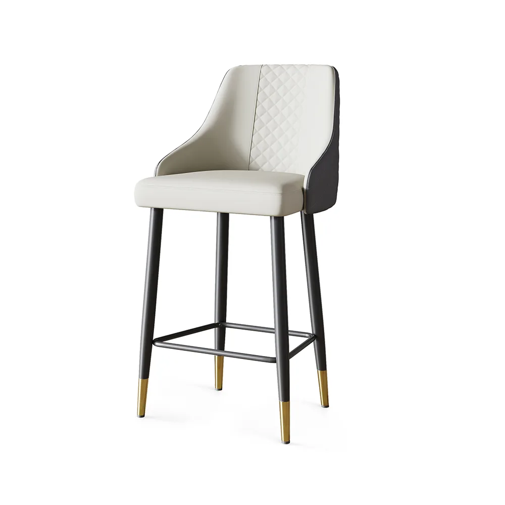 Diamic Black Faux Leather Counter Stool with Upholstered — image 19