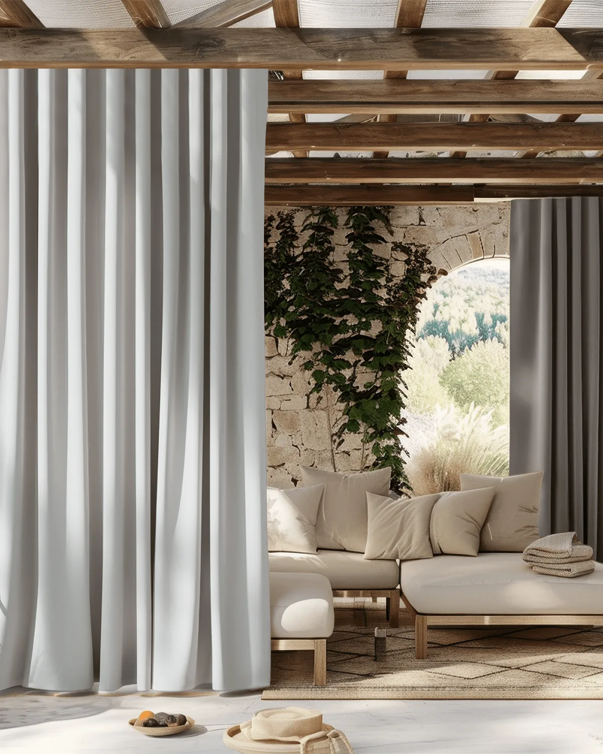 Aquashield™ 4-Layers OEKO Blackout Soundproof Anti-Dust Water-Resistant Outdoor Curtain — image 3