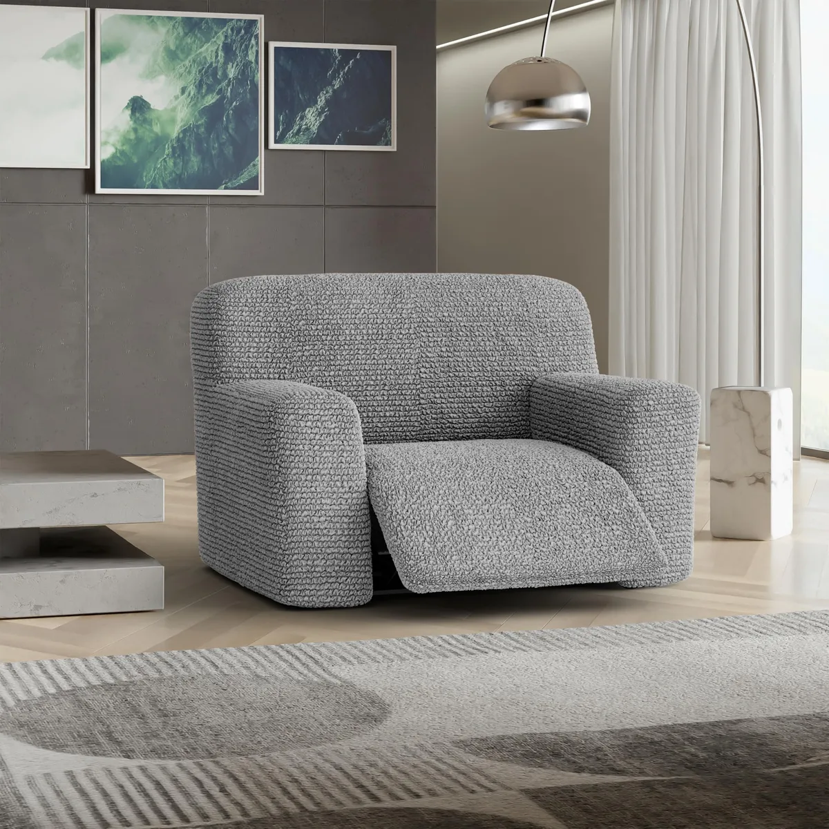 Oversized Recliner Chair Slipcover - 1-Piece Furniture Protector - Form Fit, Machine Washable -MicrofibraCollection — image 14