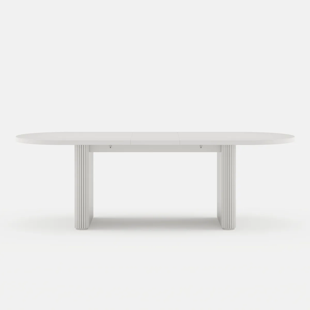 Japandi 79"-94" Oval Extendable Black Dining Table Butterfly Leaf 6-8 Seater — image 29