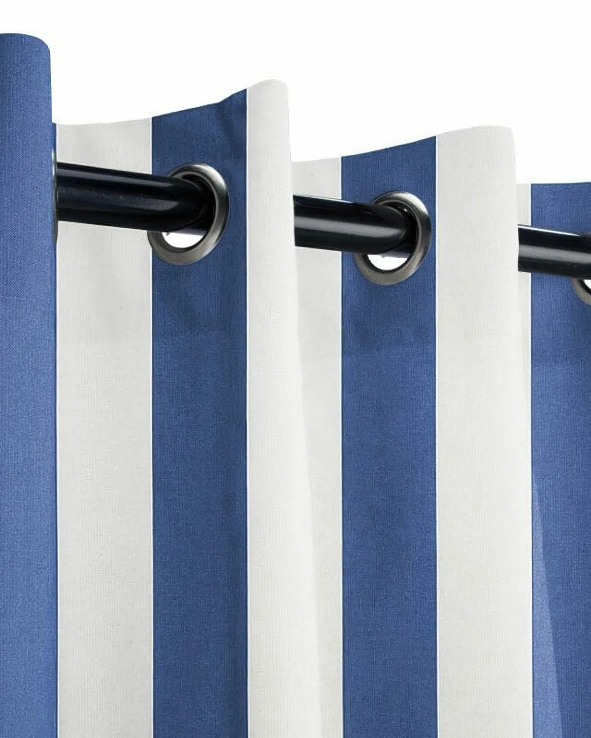 FadeShield Pro™ Fade-Resistant & Waterproof Lightweight Striped Custom Outdoor Curtain — image 2