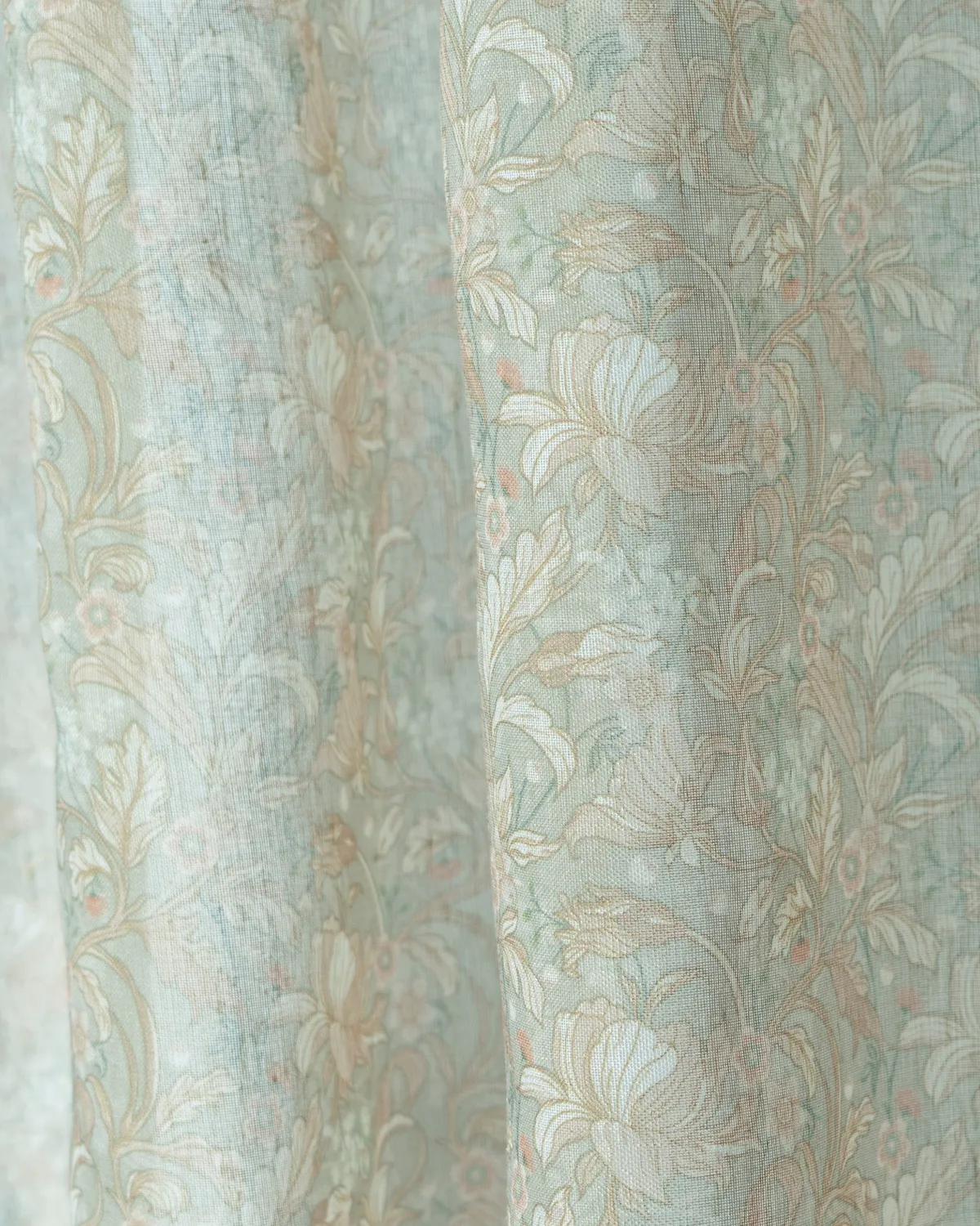 Awake Floral Patterned Sheer Custom Curtain — image 2