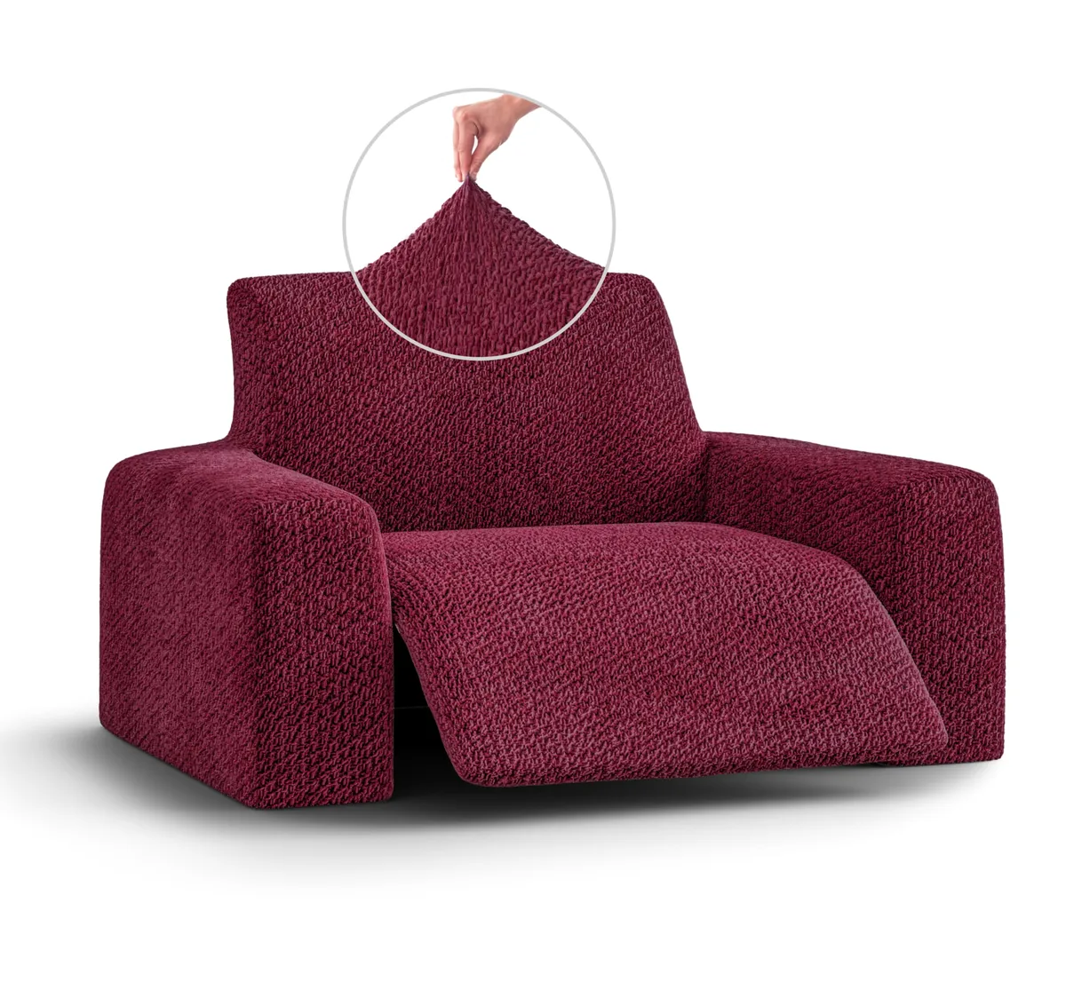 Recliner Chair Slipcover - 1-Piece Furniture Protector - Form Fit, Machine Washable -VelvetCollection — image 9