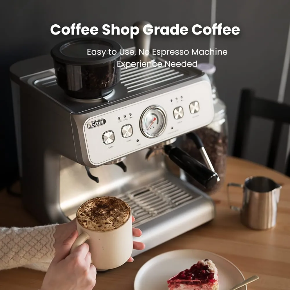 GEVI Dual Boiler Espresso Coffee Maker Machine ECMF0 — image 3