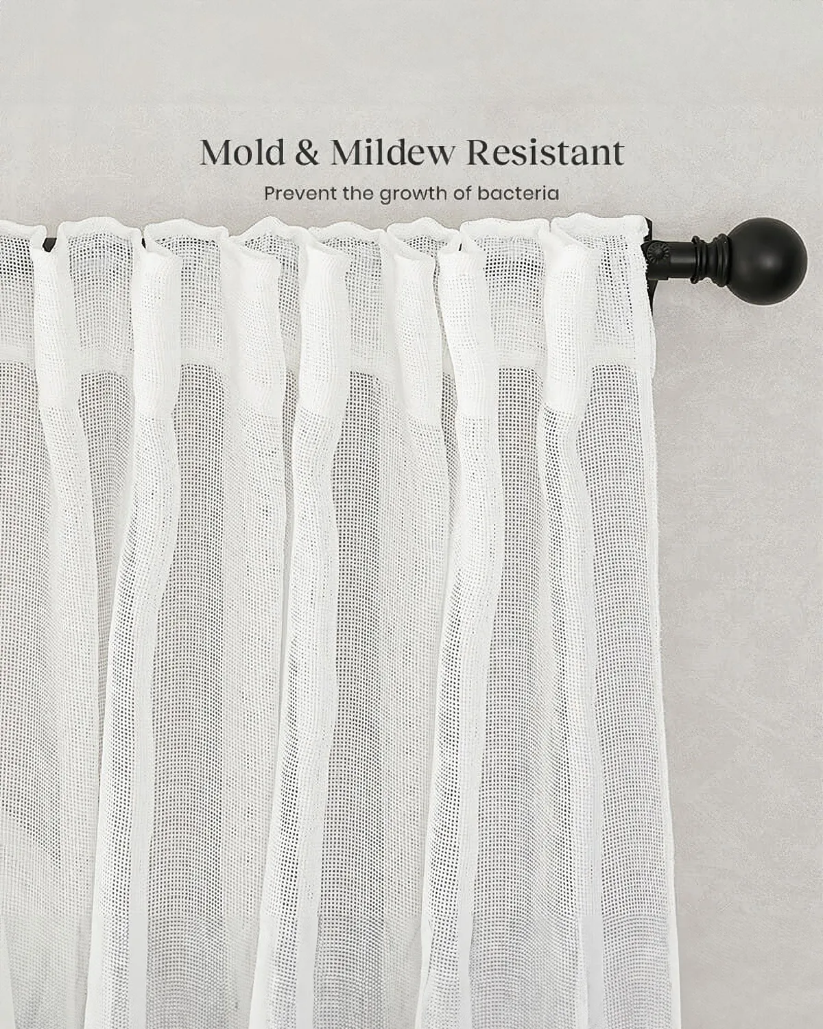 Wengen Linen & Cotton Blend Airy Sheer Custom Curtain — image 4