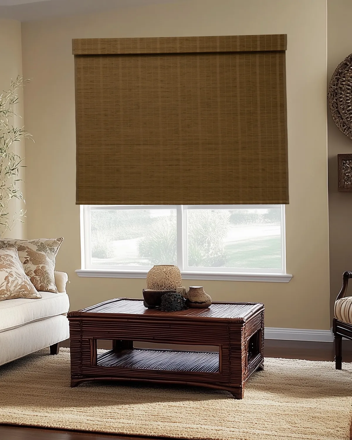 Hana Bamboo Woven Shade - Tan — image 3