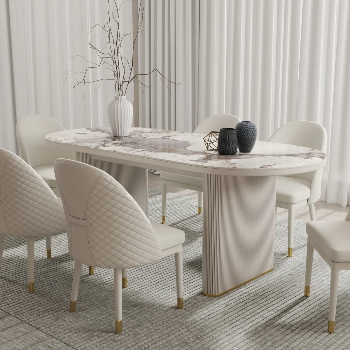 79''-95'' Oval Dining Table — image 16