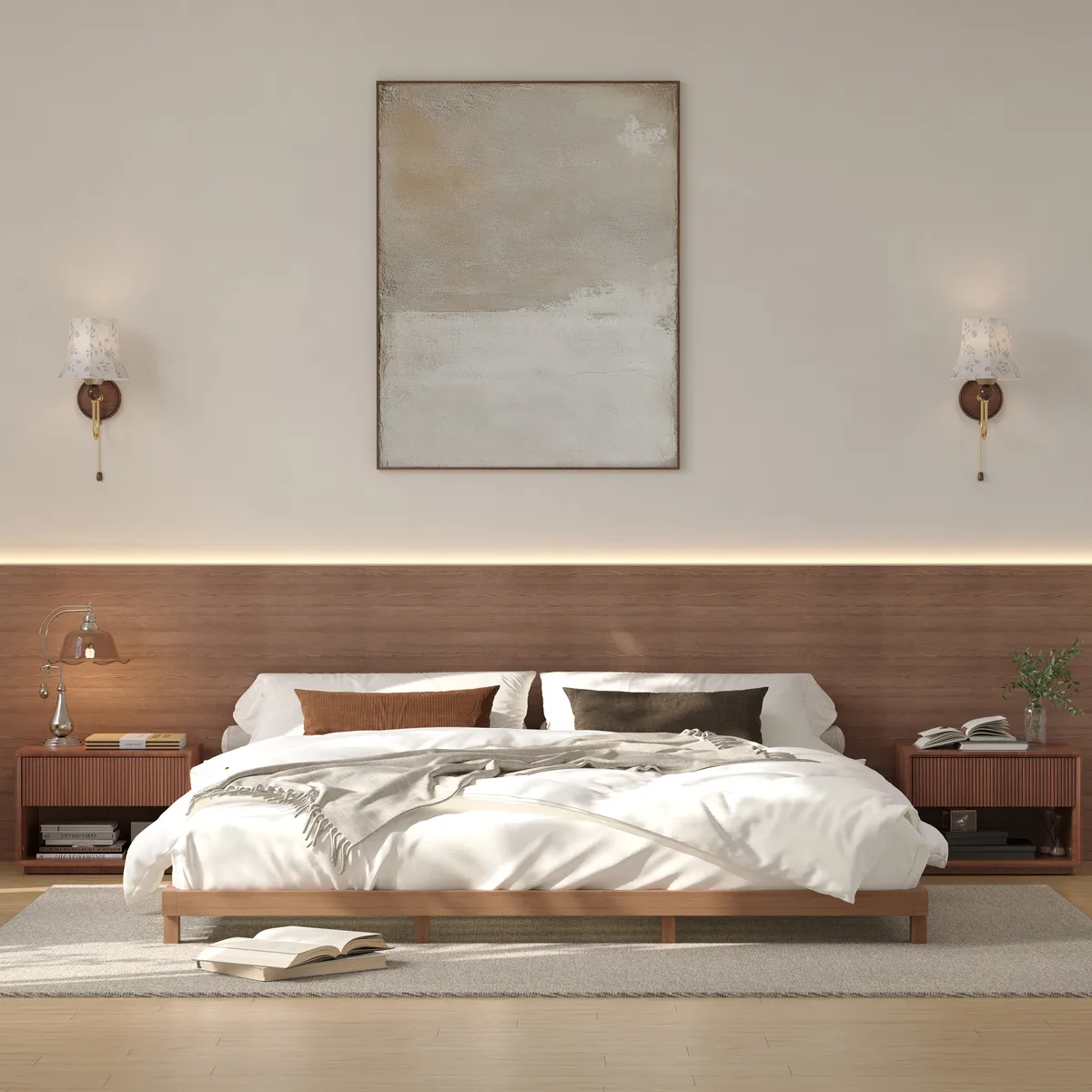 Japanese Style King Low Bed Frame Black Floor Bed — image 26