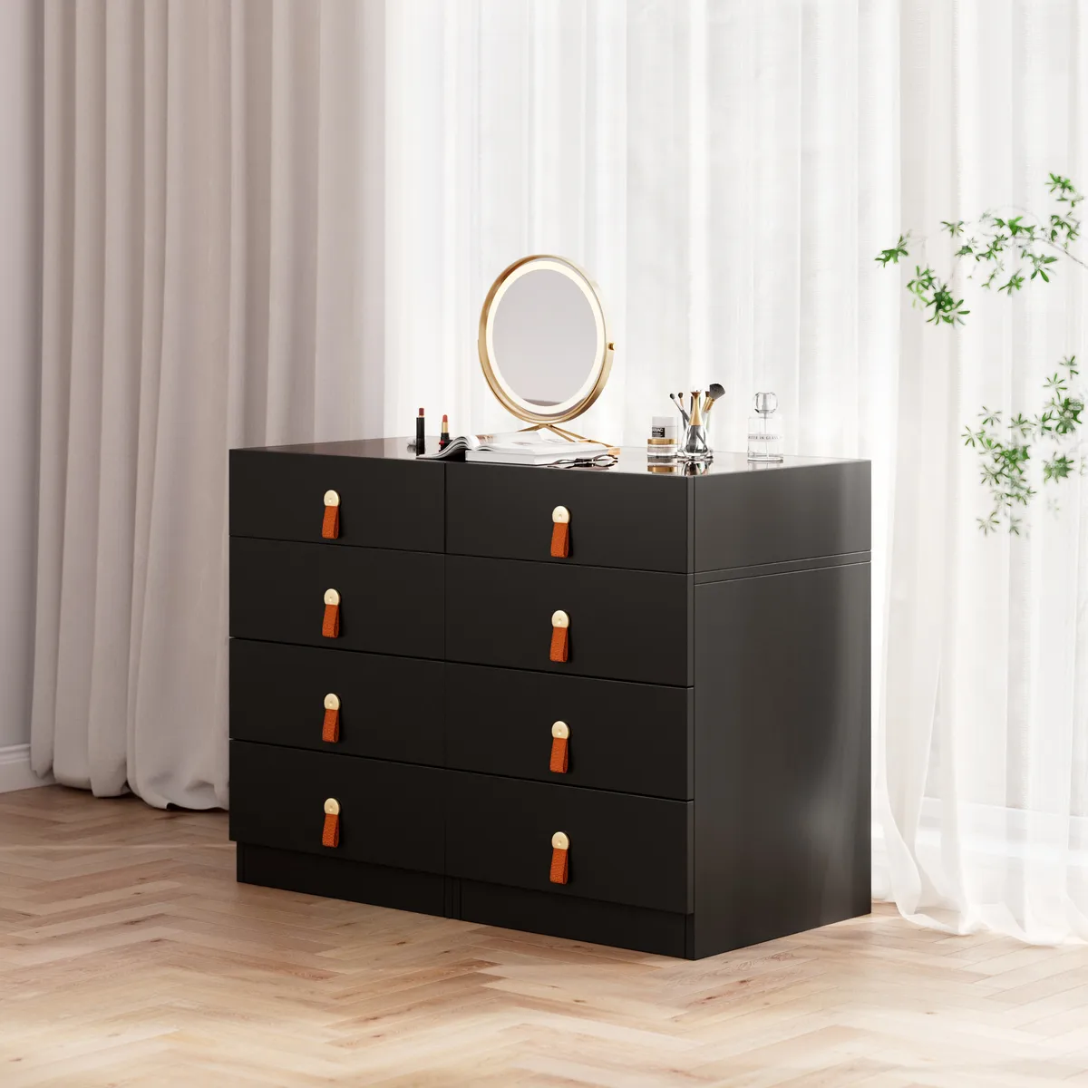 Extendable Makeup Vanity with Jewelry Storage Retractable — image 18